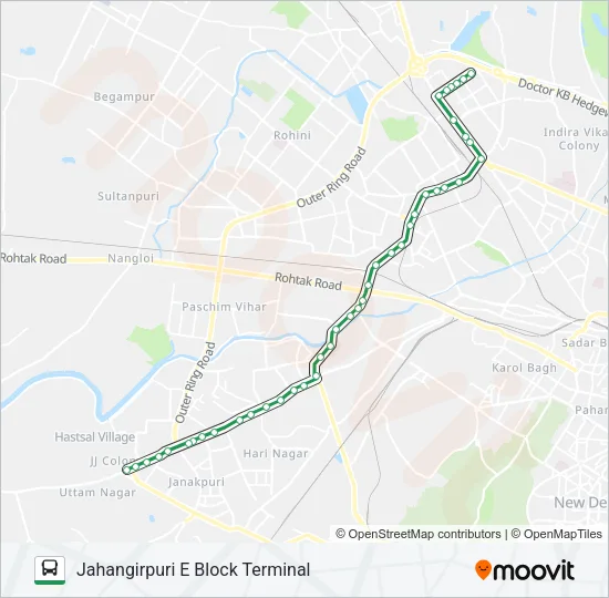 861A Bus Line Map