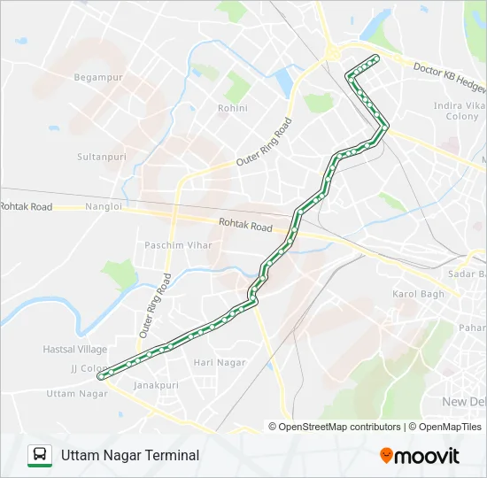 861A Bus Line Map