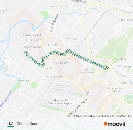 850EXT Bus Line Map