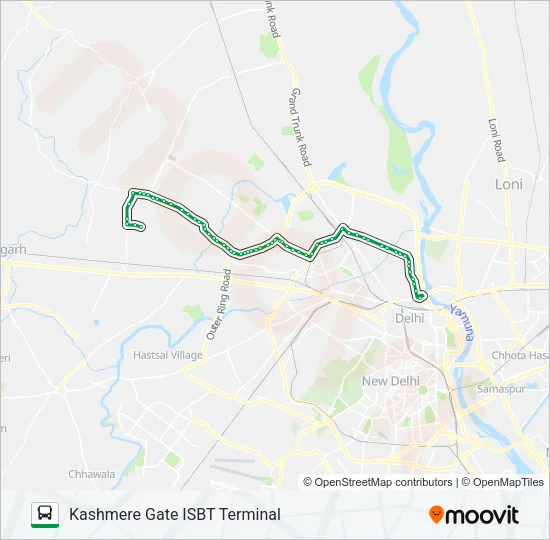 921EXT Bus Line Map