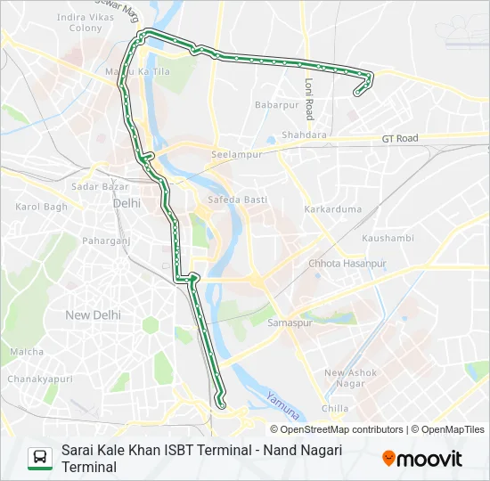 0261 (NS) Bus Line Map