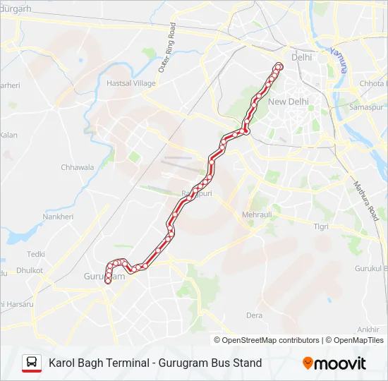 NCR Bus Line Map