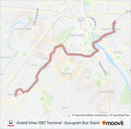 NCR Bus Line Map