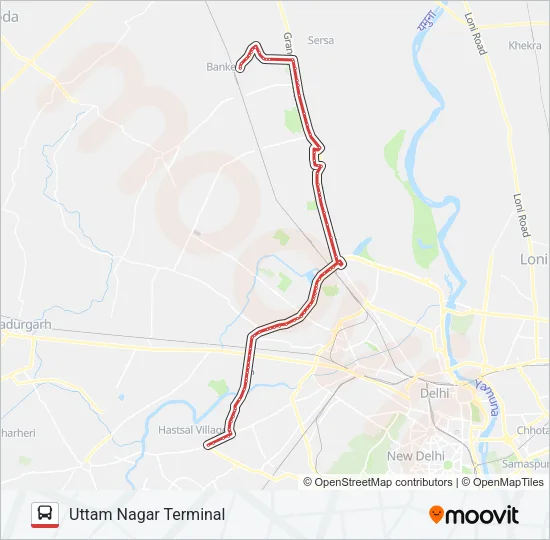 882A Bus Line Map
