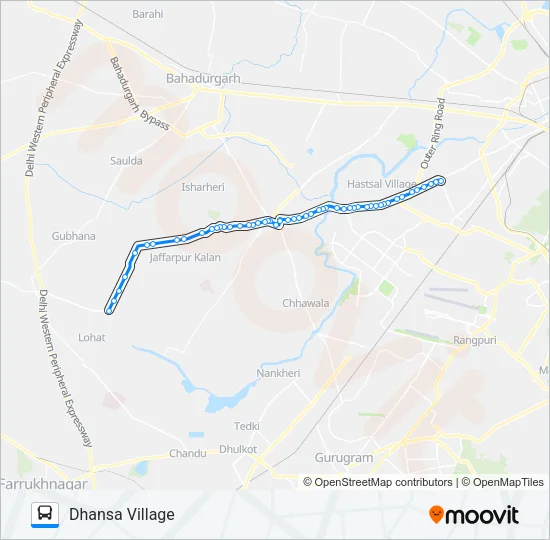 835 Bus Line Map