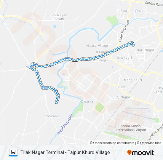 873 Bus Line Map