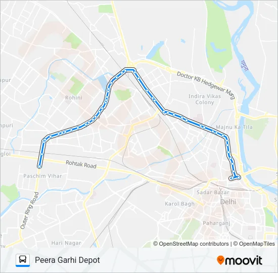 883 Bus Line Map