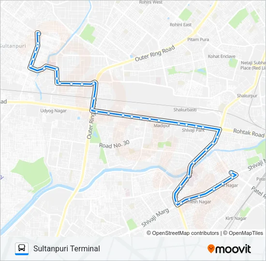 908 Bus Line Map