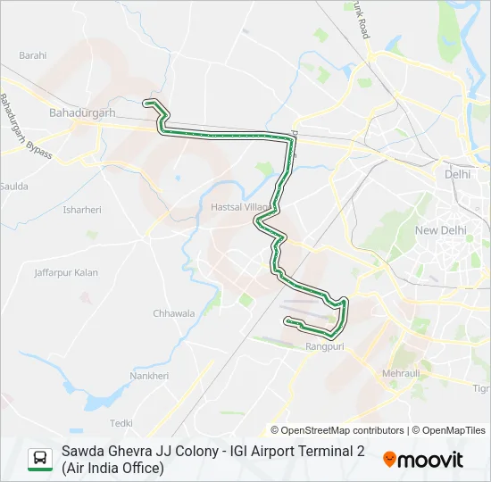 947 Bus Line Map