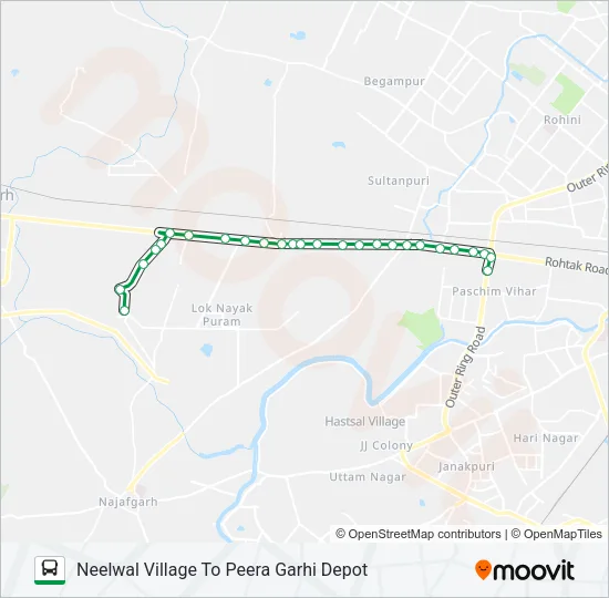 934A Bus Line Map