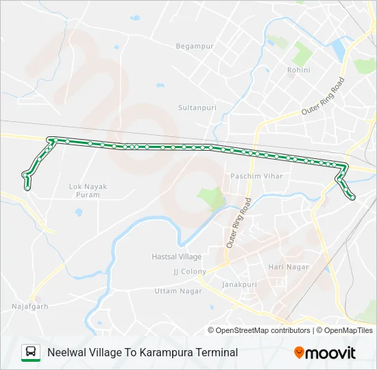 934A Bus Line Map