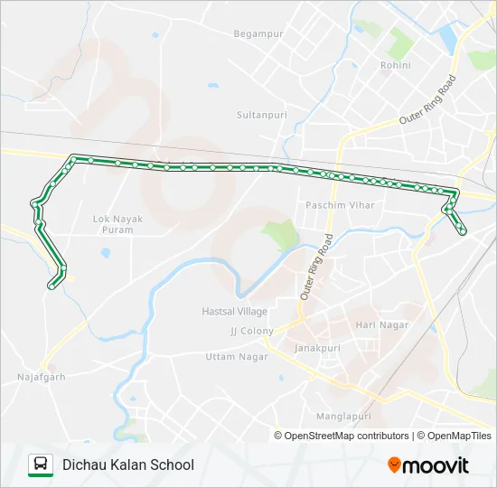 934A Bus Line Map