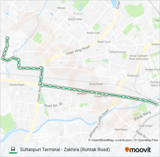 937A Bus Line Map