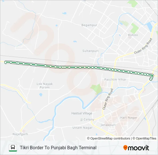 938A Bus Line Map