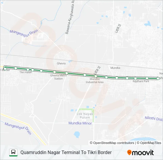 938A Bus Line Map