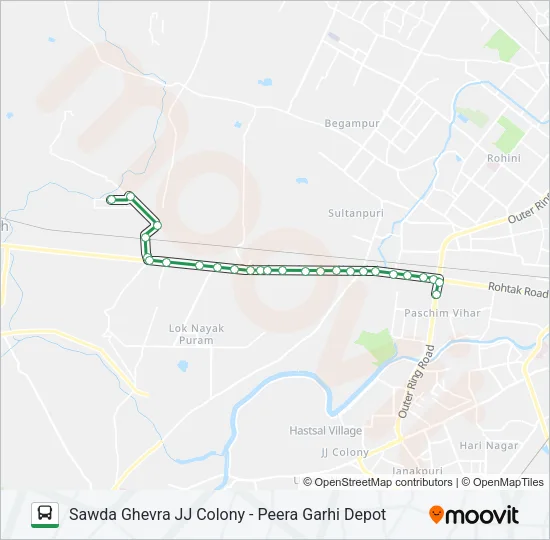 949EXT Bus Line Map