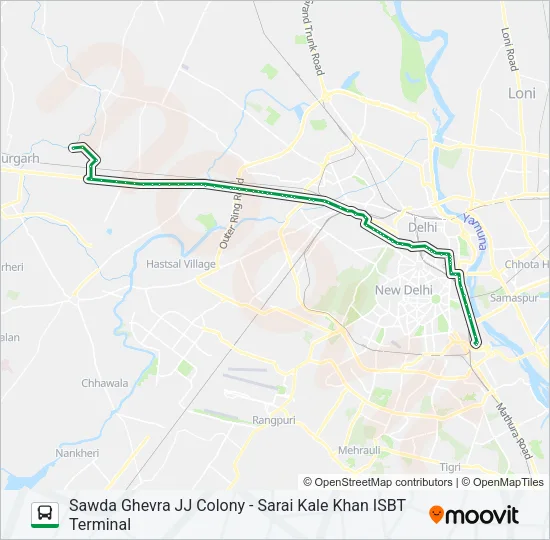 949EXT Bus Line Map