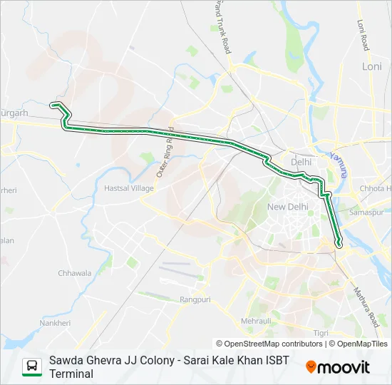 949EXT Bus Line Map