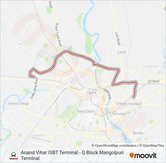 946 Bus Line Map