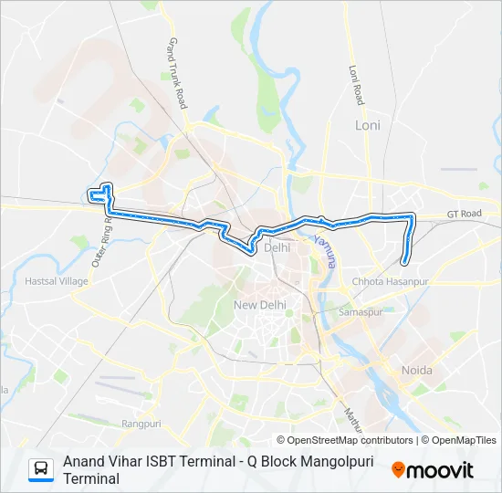 939 Bus Line Map
