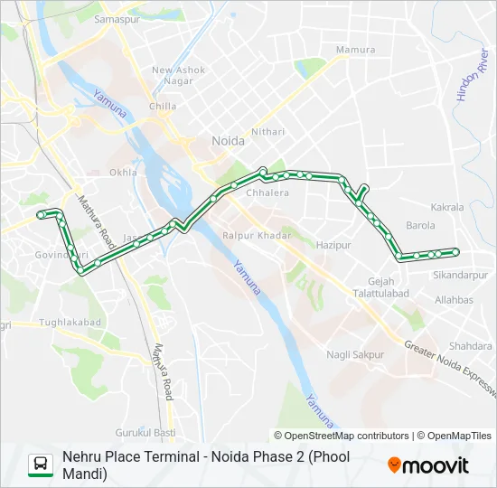 8A Bus Line Map