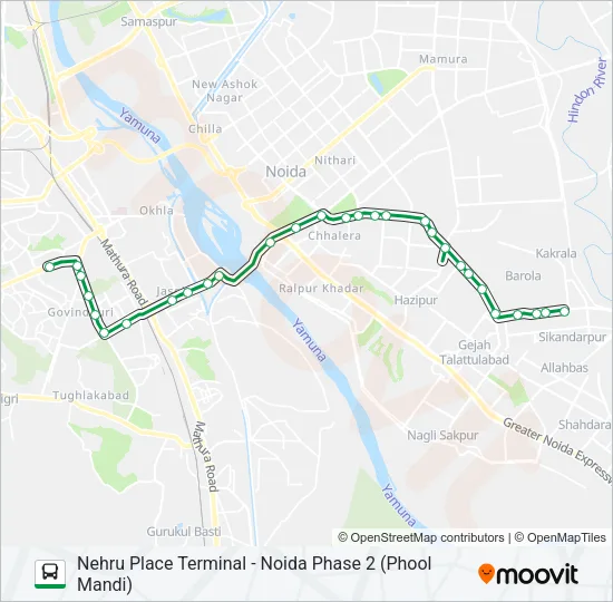 8A Bus Line Map