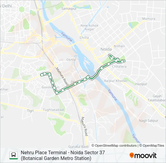 8A Bus Line Map