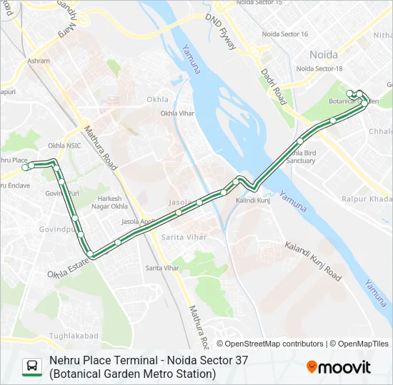8A Bus Line Map