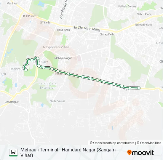 463 Bus Line Map