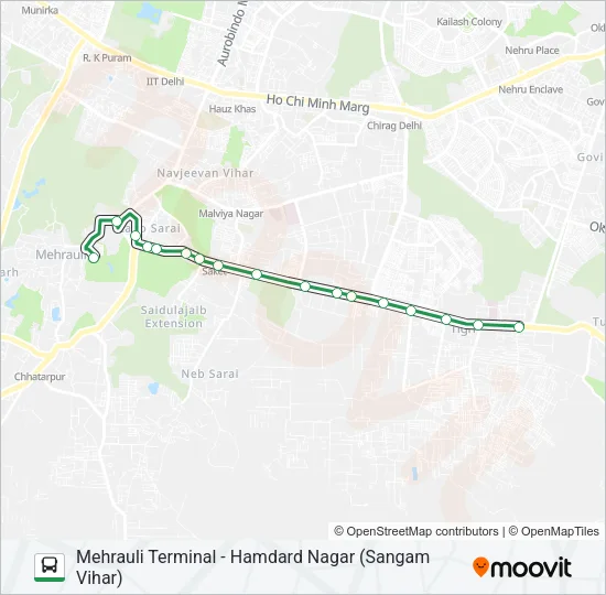 463 Bus Line Map