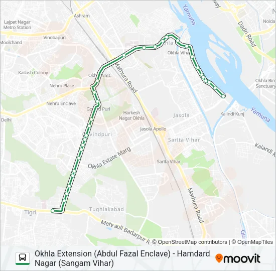 463 Bus Line Map