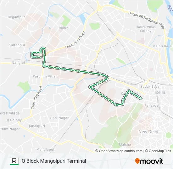 953 Bus Line Map