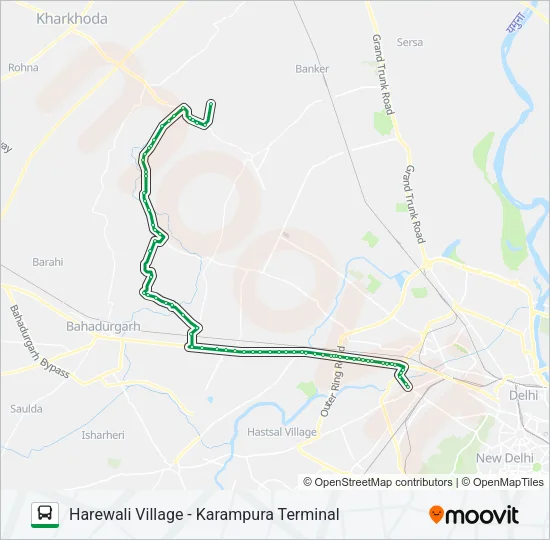 983 Bus Line Map