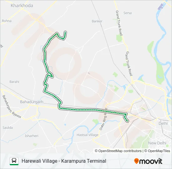 983 Bus Line Map