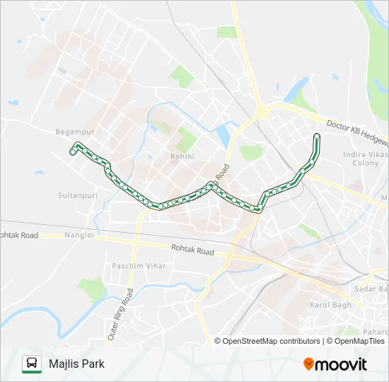 114A Bus Line Map