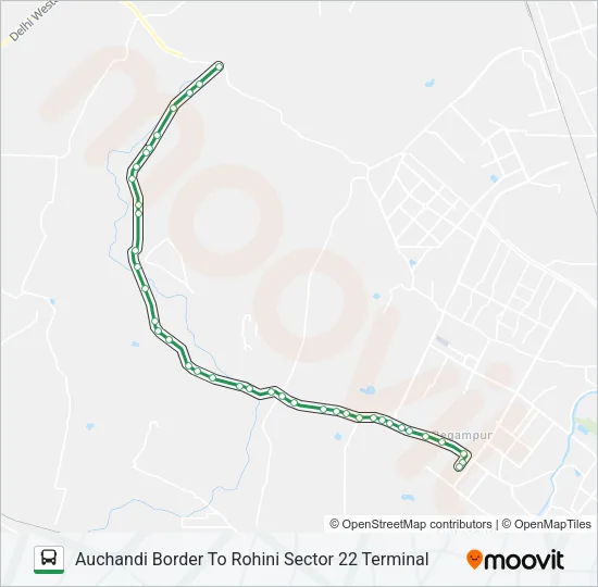 114A Bus Line Map