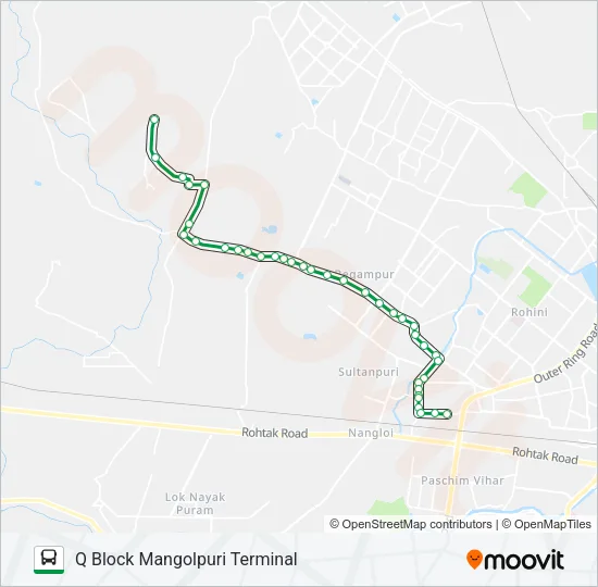 962A Bus Line Map