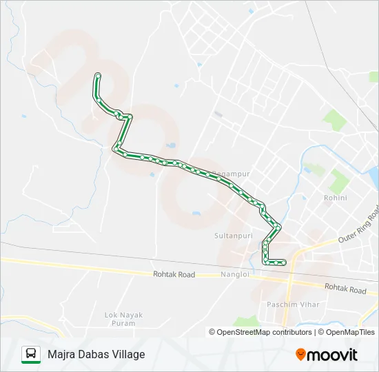 962A Bus Line Map