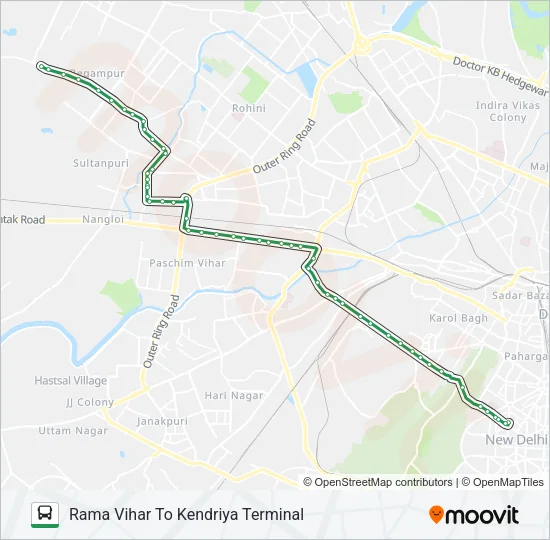 962B Bus Line Map