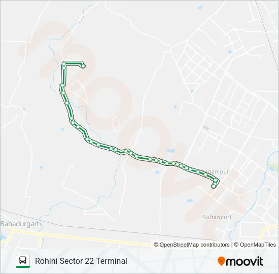 114EXT Bus Line Map