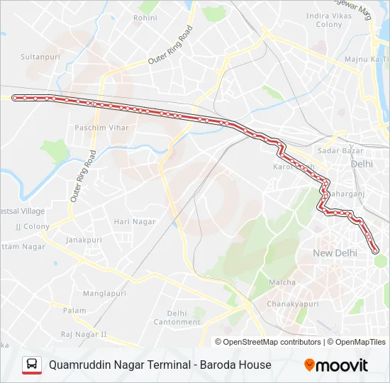 966 Bus Line Map
