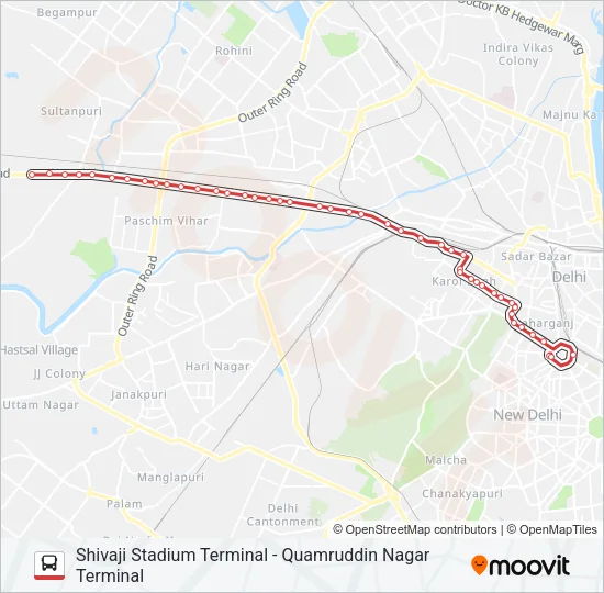 966 Bus Line Map