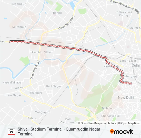 966 Bus Line Map