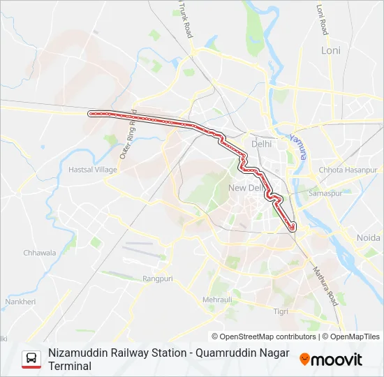 966 Bus Line Map