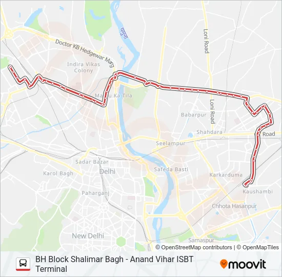 971A Bus Line Map