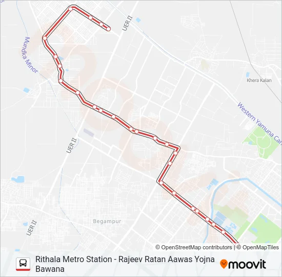 990B Bus Line Map