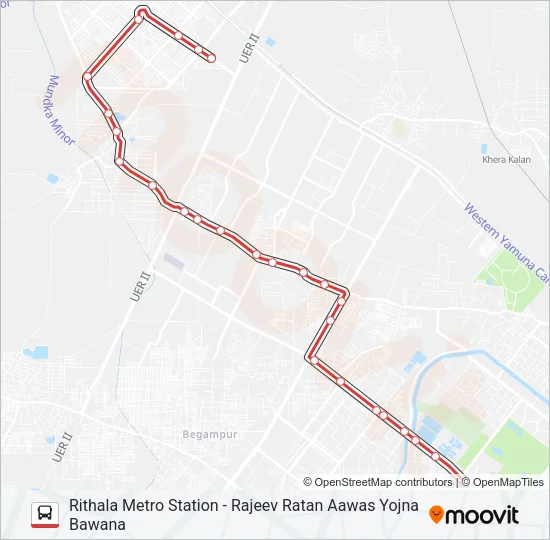 990B Bus Line Map