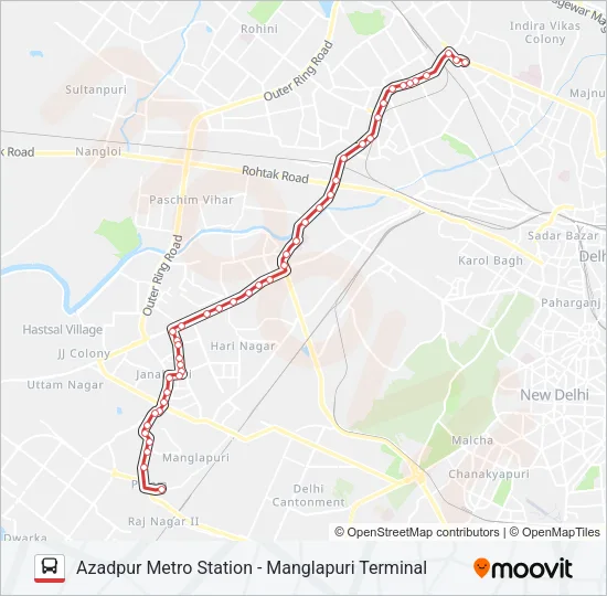 AIR-05 Bus Line Map