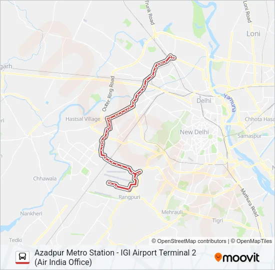 AIR-05 Bus Line Map