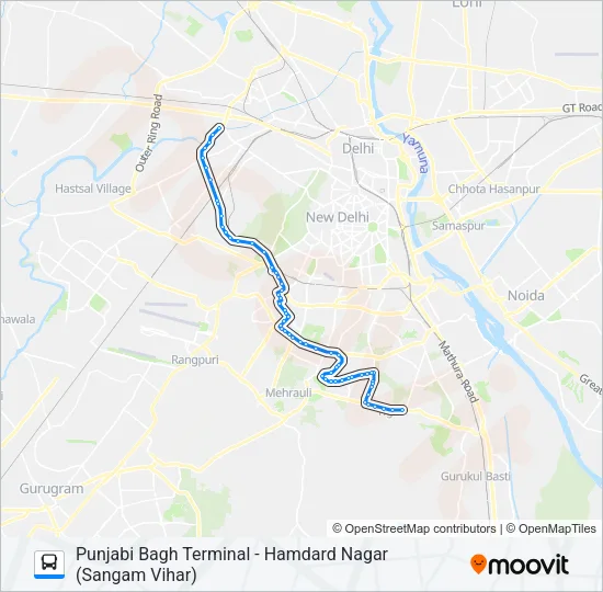 448 Bus Line Map